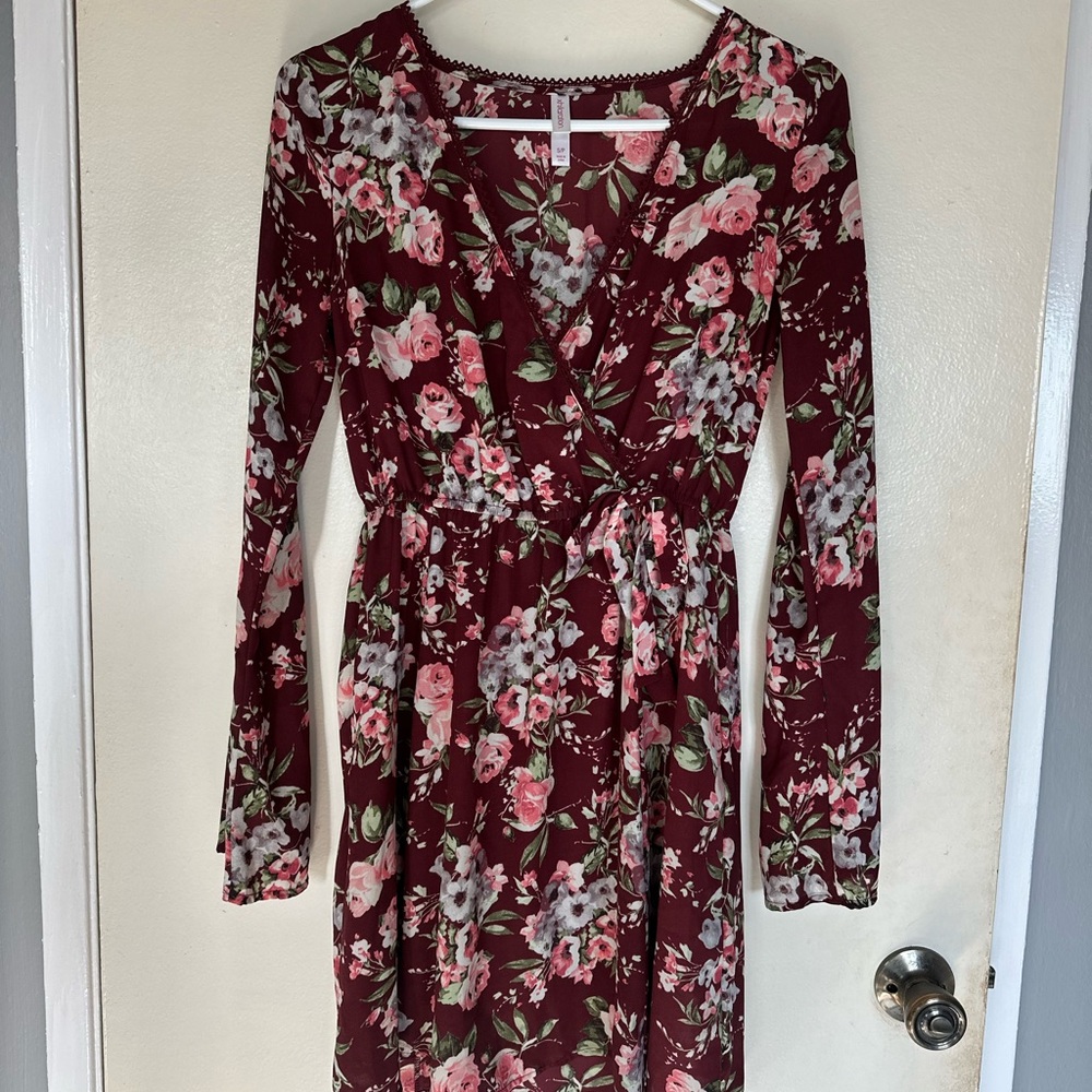 Floral Wrap Dress